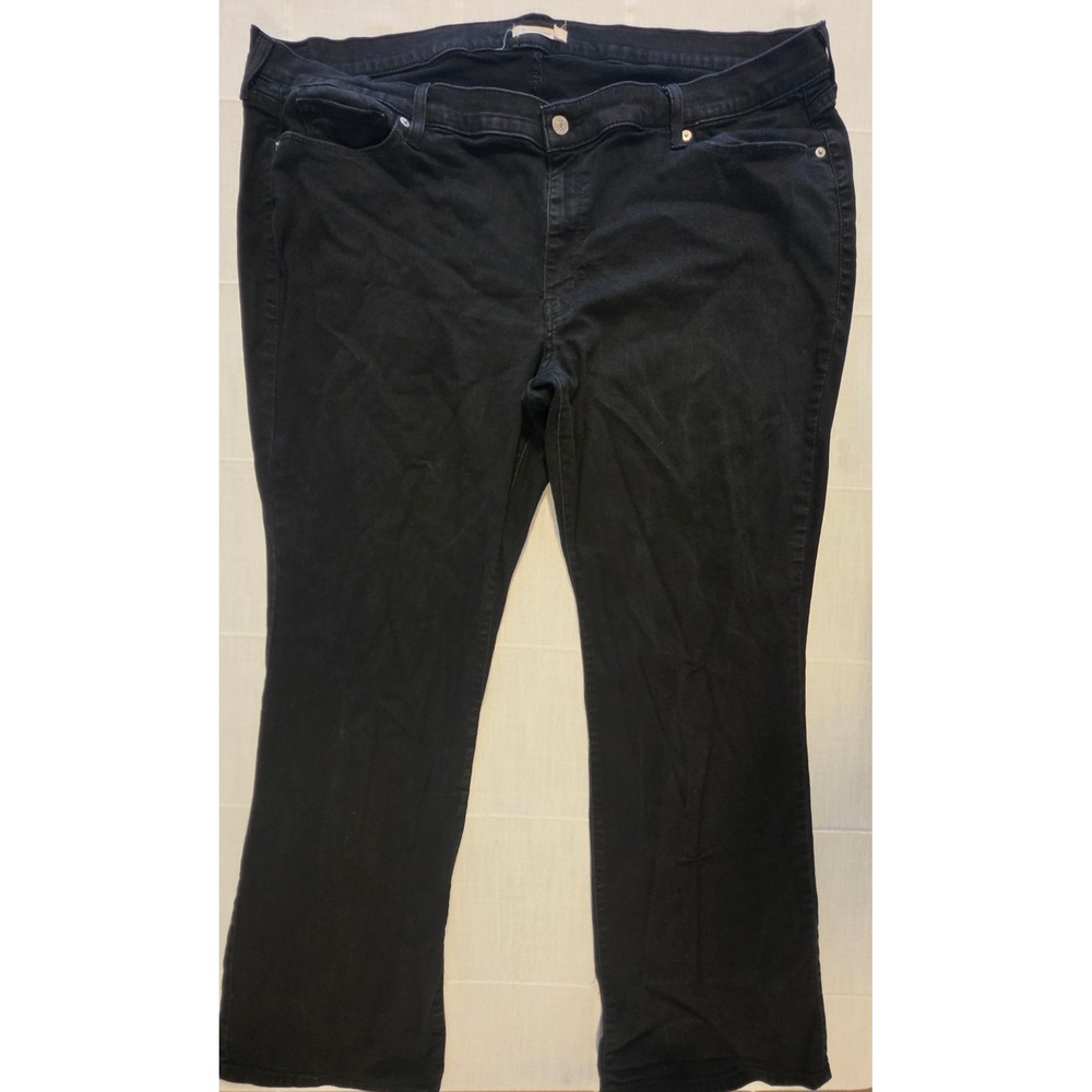 Levis Classic Bootcut Jeans Womens 26W Black Denim Mid Rise Pants 23649-0041